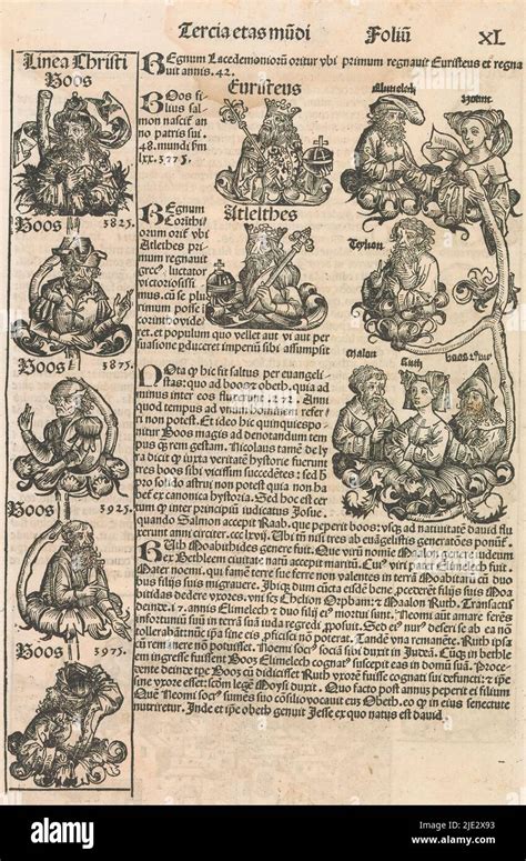 Page from the Nuremberg chronicle of Schedel, folio 40r, Page from the ...