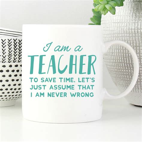 Funny Teacher Mug Funny Teacher Gift Gift for Teacher New - Etsy