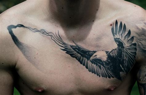 Bald Eagle Chest Tattoo | Best tattoo design ideas