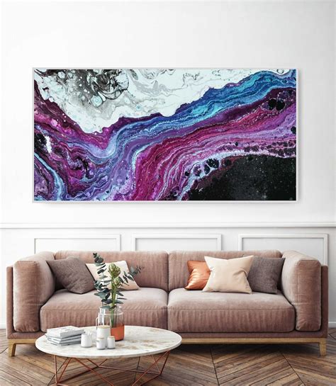 Original Abstract Purple Painting Abstract Purple and Black | Etsy