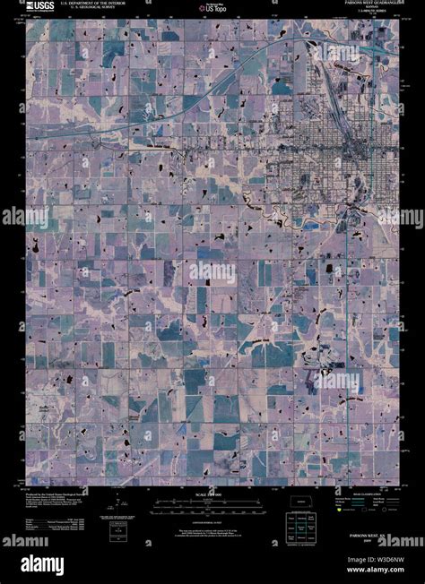 Parsons kansas map hi-res stock photography and images - Alamy