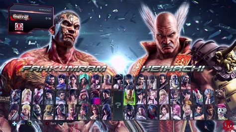 Tekken 7 Season 3 Updated Character Selection Screen With New DLC Fahkumram [1080p 60fps] - YouTube