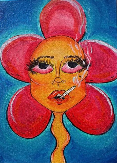 Pin by 𝘾 𝙔 𝙉 𝙏 𝙃 𝙄 𝘼 on iconos in 2023 | Hippie painting, Art inspiration painting, Hippie art