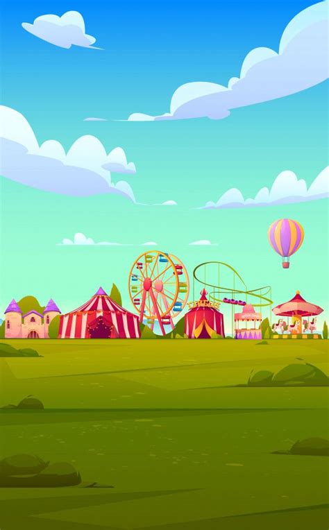 Free Vector | Smartphone background theme with carnival funfair ...