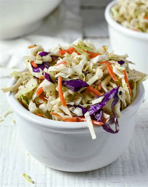 Best Vinegar Coleslaw Recipe (No Mayo) | Shane & Simple