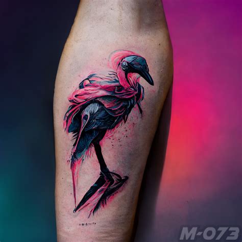 ArtStation - flamingo tattoo