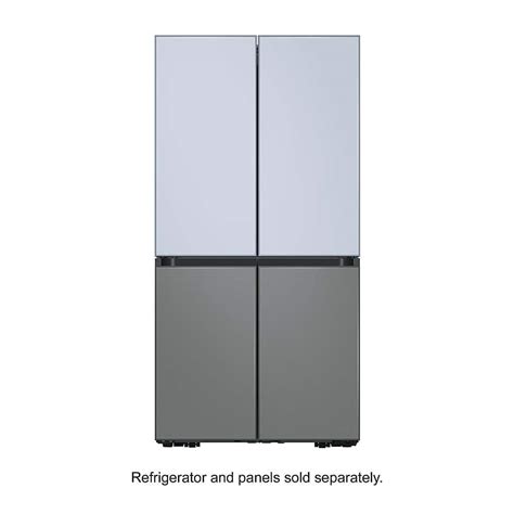 Best Buy: Samsung Bespoke 4-Door Flex Refrigerator Panel Top Panel Sky ...