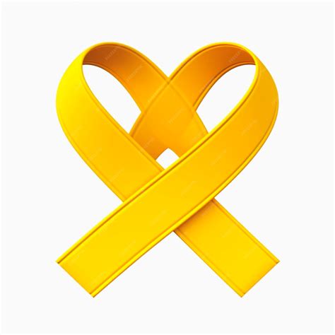 Premium AI Image | Yellow ribbon suicide prevention