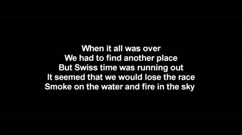 Deep Purple - Smoke On The Water | Lyrics on screen | HD - YouTube