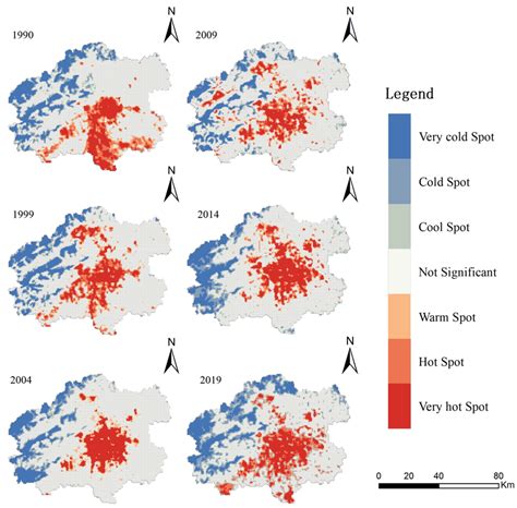 Hot spots based on Getis–Ord Gi* in Beijing. | Download Scientific Diagram