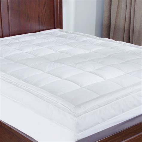 Puredown Premium Goose Down Mattress Pad Bed Topper, 75% Feather/25% Down White - Walmart.com ...