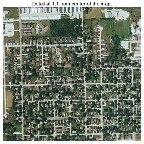 Aerial Photography Map of Winterset, IA Iowa