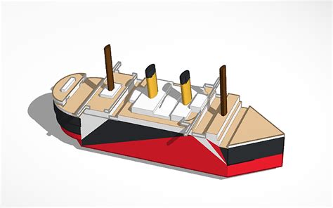 3D design Boat - Tinkercad