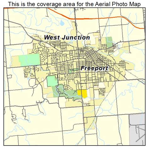 Aerial Photography Map of Freeport, IL Illinois