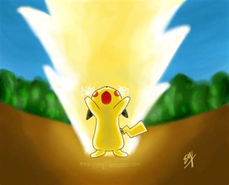 Pikachu, Use Thunderbolt by ejyang7 on DeviantArt