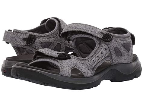 ECCO Sport Yucatan Sandal (Titanium/Dark Shadow) Women's Sandals. Performance sports sandal in a ...