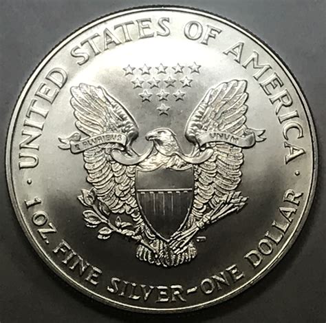 1999 $1 American Silver Eagle - 1 oz. .999 Fine Silver Dollar - High Grade Brilliant ...