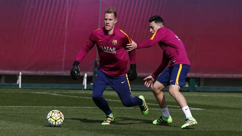 Ter Stegen Trains in All-New Blackout Adidas 2016-2017 Goalkeeper Gloves - Footy Headlines