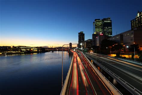 Time lapse photography of a city street, brisbane HD wallpaper | Wallpaper Flare