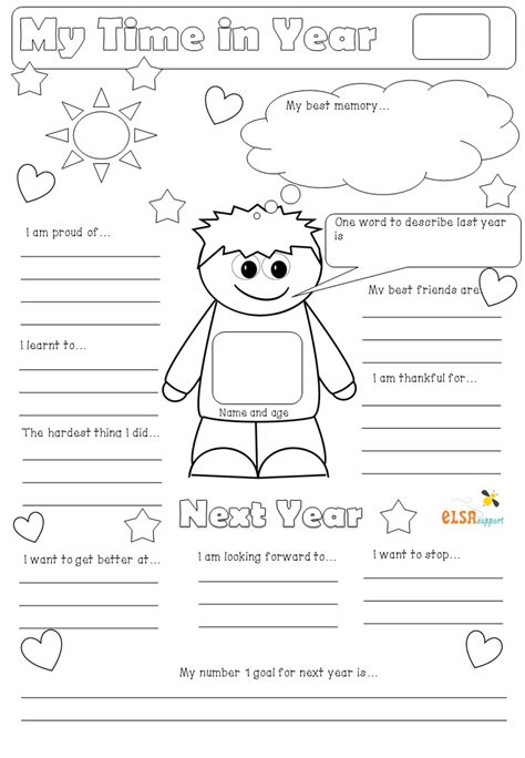 My time in Year ... Transition activity - ELSA Support | Transition activities, School ...