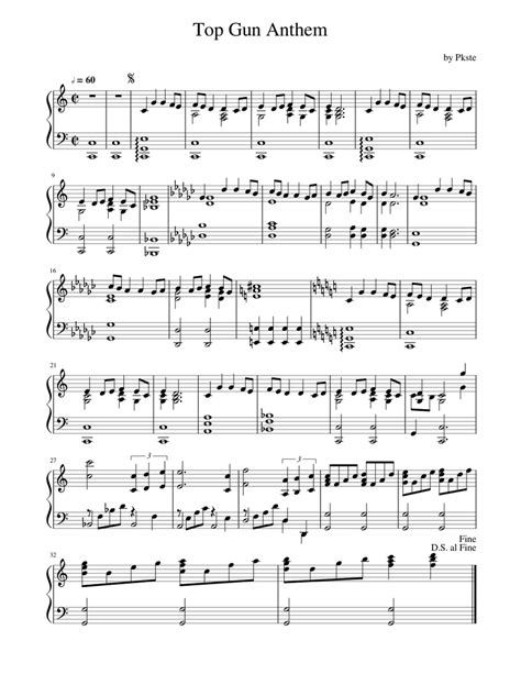 Top Gun Anthem Sheet music for Piano (Solo) | Musescore.com