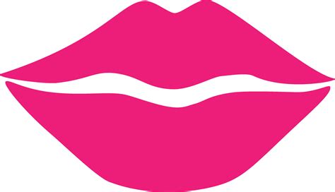 Vector illustration of pink lips isolated on white background 27863978 ...