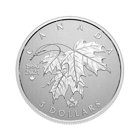 2021 $5 Fine Silver Coin – Moments to Hold – 25th Anniversary of Canada’s Arboreal Emblem ...