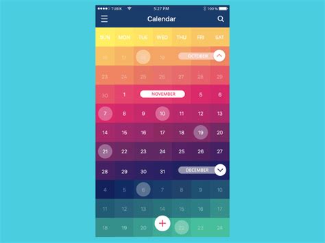 Calendar App Animation by Kirill for tubik on Dribbble