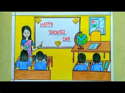 Teacher'sDay special drawing/how to draw teacher day drawing|Easy draw of Teacher's day/painting ...