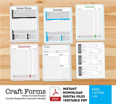 Craft Order Form Order Form Printable Order Form Printable - Etsy