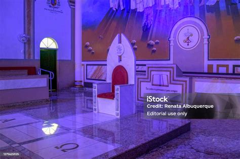 Assis Cathedral Parochy Of Sacred Heart Of Jesus Stock Photo - Download Image Now - Architecture ...