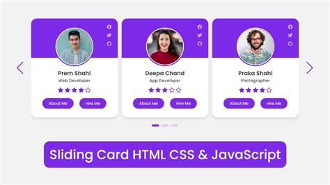 How to make Card Slider in HTML CSS & JavaScript - YouTube