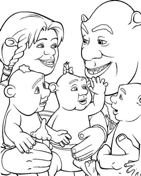 Shrek Printable Coloring Pages