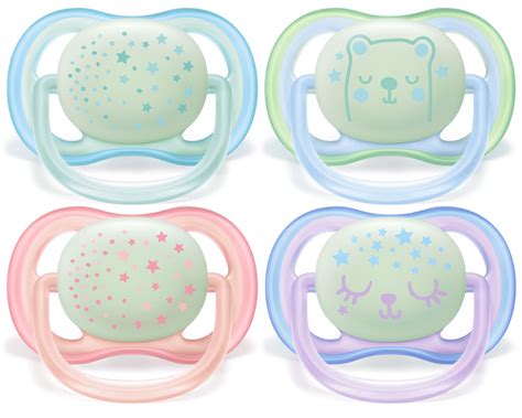 Philips Avent Ultra Air Nighttime Pacifier, 0-6 months, various colors, 2 pack | Babies R Us Canada