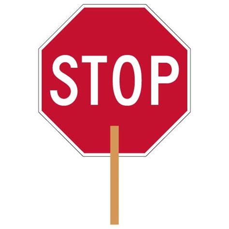 Buy STOPSignsAndMore 2-Sided Hand-Held STOP/STOP Sign - 18x18-3M Reflective | Lightweight ...