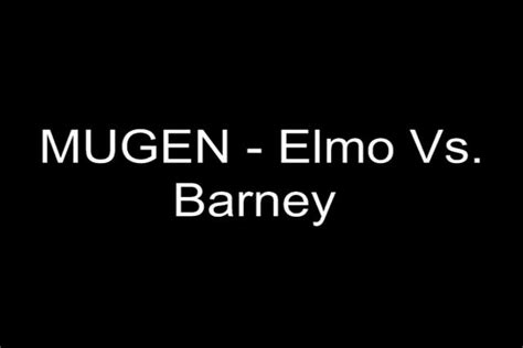 Elmo Vs. Barney on Vimeo