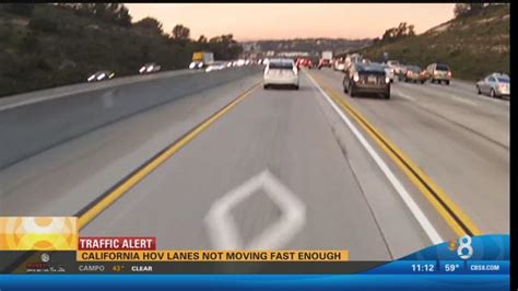 California HOV lanes not moving fast enough - CBS News 8 - San Diego ...