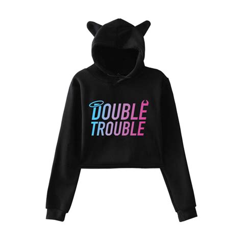 Stokes Twins Double Trouble logo Pullover Hoodie Merch Hoodies ...