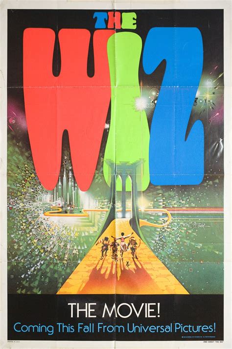 The Wiz Original 1978 U.S. One Sheet Movie Poster | The wiz, Movie ...