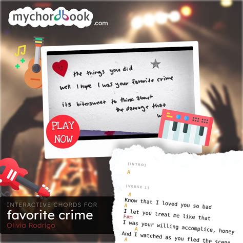 Olivia Rodrigo - favorite crime Chords