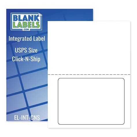 USPS Click-N-Ship Labels with Paper Receipts - Blank Labels