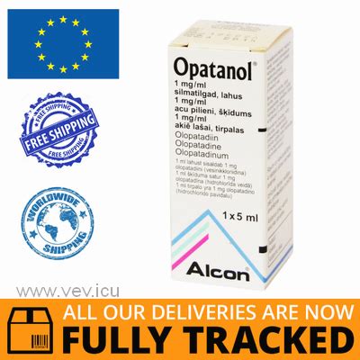 OPATANOL EYE DROPS 1MG/ ML 5ML — MADE IN BELGIUM — FREE SHIPPING