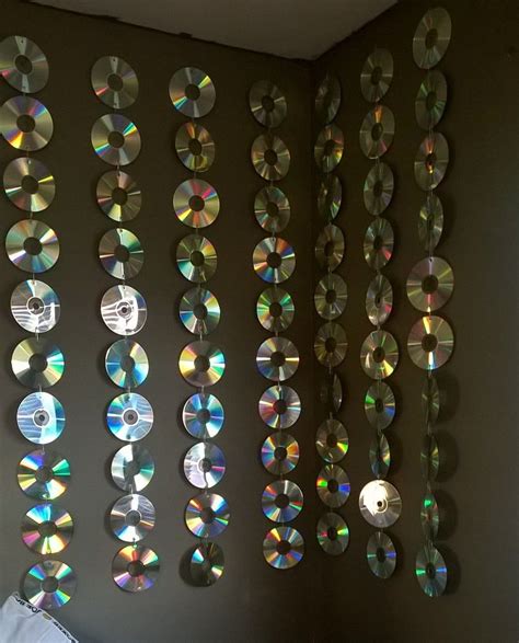 My version of the DIY cd 💿 wall! Made with recycled backup cds and ...