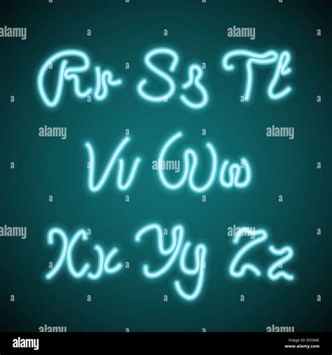 Neon letters alphabet hi-res stock photography and images - Alamy
