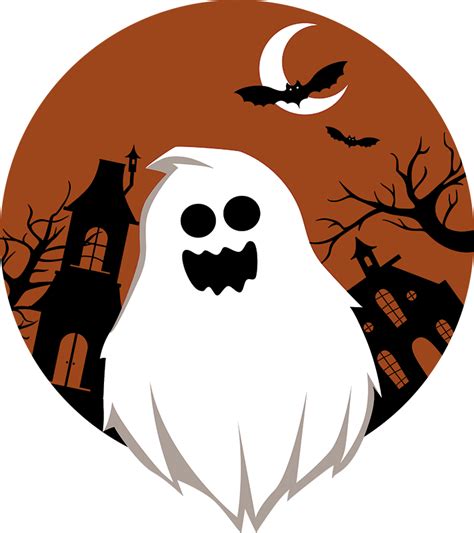 Ghost Halloween Wall Sticker - TenStickers