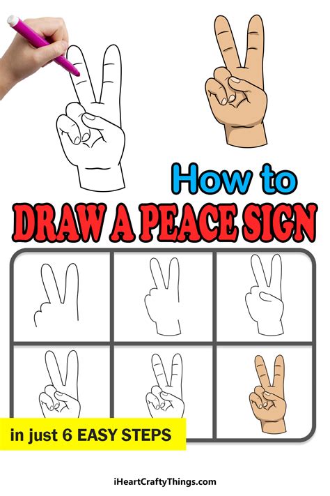 How To Draw A Peace Sign Hand Easy - More images for how to draw a ...