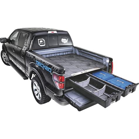 DECKED 2-Drawer Pickup Truck Bed Storage System — For Toyota Tundra (2007–Current), 6ft.7in. Bed ...