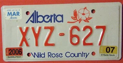 ALBERTA 2006 ---MOTORCYCLE LICENSE PLATE with 07 STICKER a… | Flickr