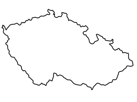 Czech Republic Outline Map