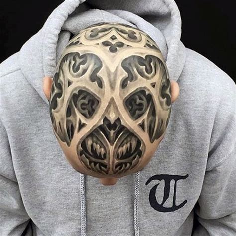 100 Head Tattoos For Men - Masculine Ink Design Ideas